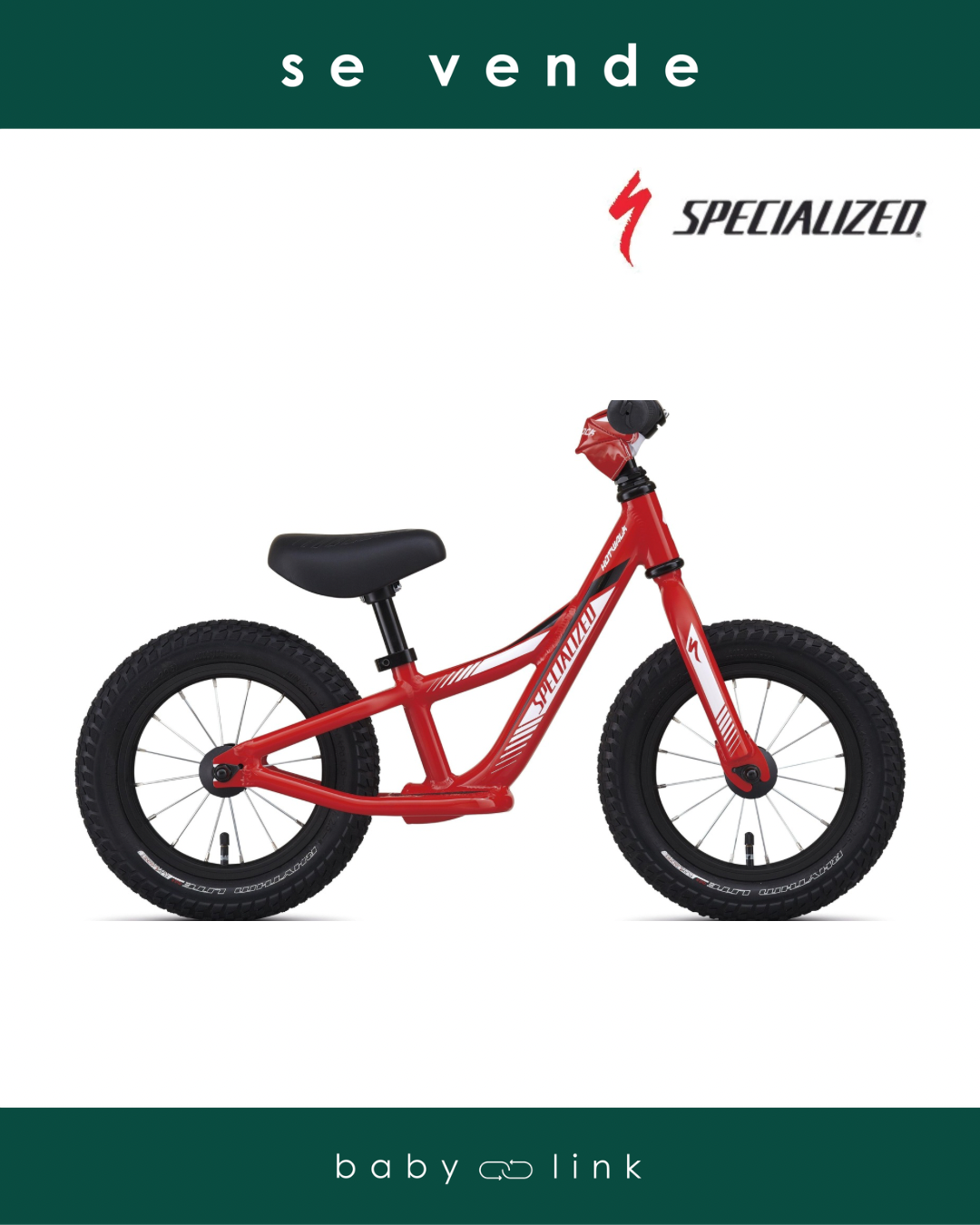 (COD:BB1823) BICICLETA DE APRENDIZAJE SPECIALIZED HOTWALK ARO 12