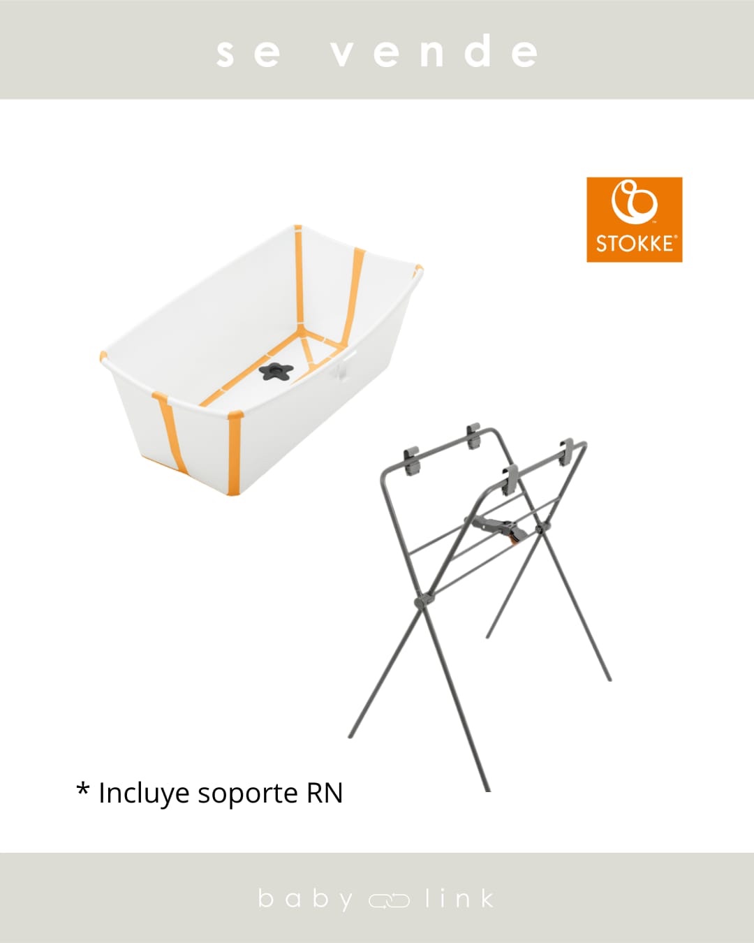(COD:BB18063) PACK TINA STOKKE FLEXI BATH (TINA, PATAS Y ADAPTADOR RN)