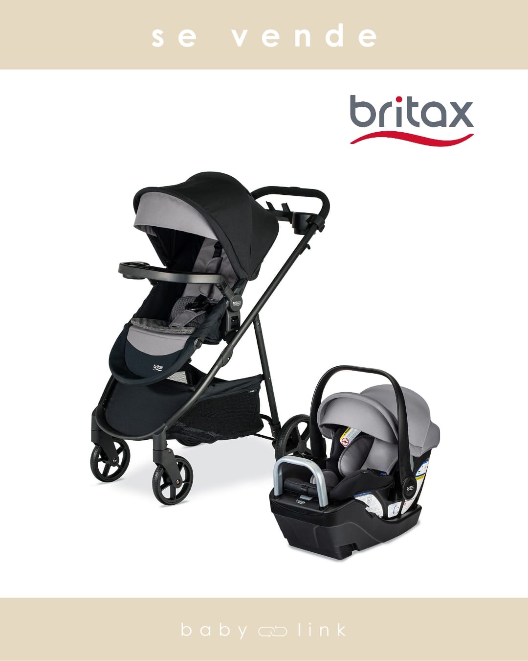 (COD:BB18396) COCHE TRAVEL SYSTEM BRITAX BROOK WILLOW