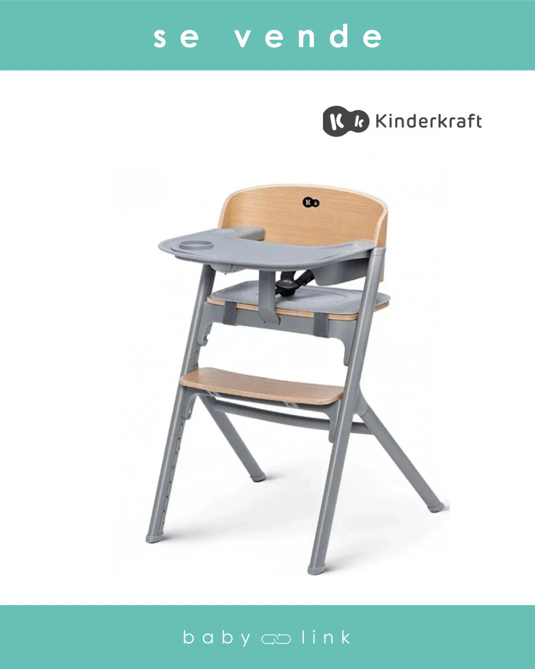(COD:BB18536) SILLA DE COMER KINDERKRAFT LIVY