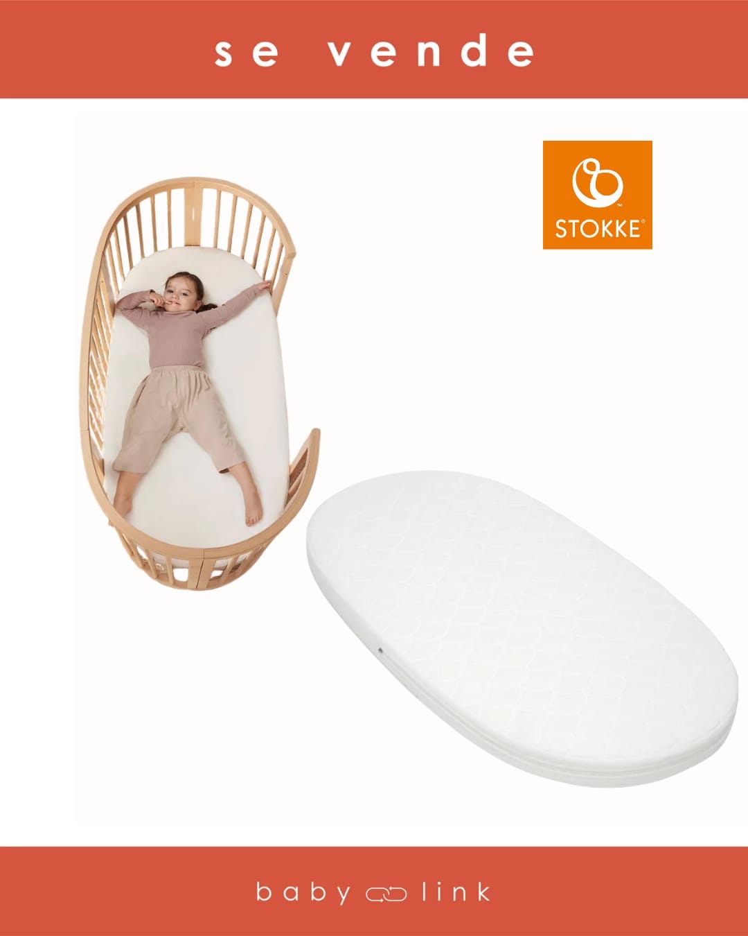 (COD:BB18701) COLCHON CUNA STOKKE SLEEPI