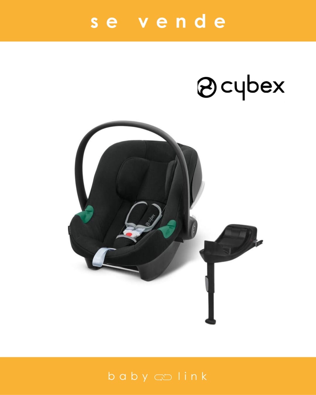 (COD:BB18728) SILLA NIDO DE AUTO CYBEX ATON S2 + BASE ONE