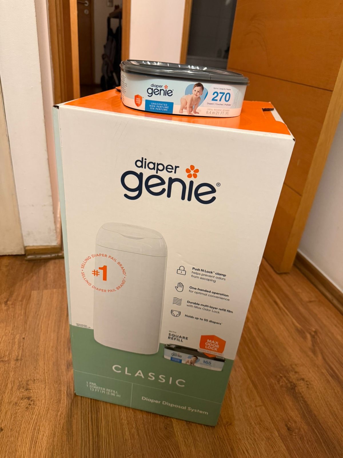 (COD:BB18769) BASURERO DE PAÑALES GENIE + PACK DE REPUESTOS - Imagen 2