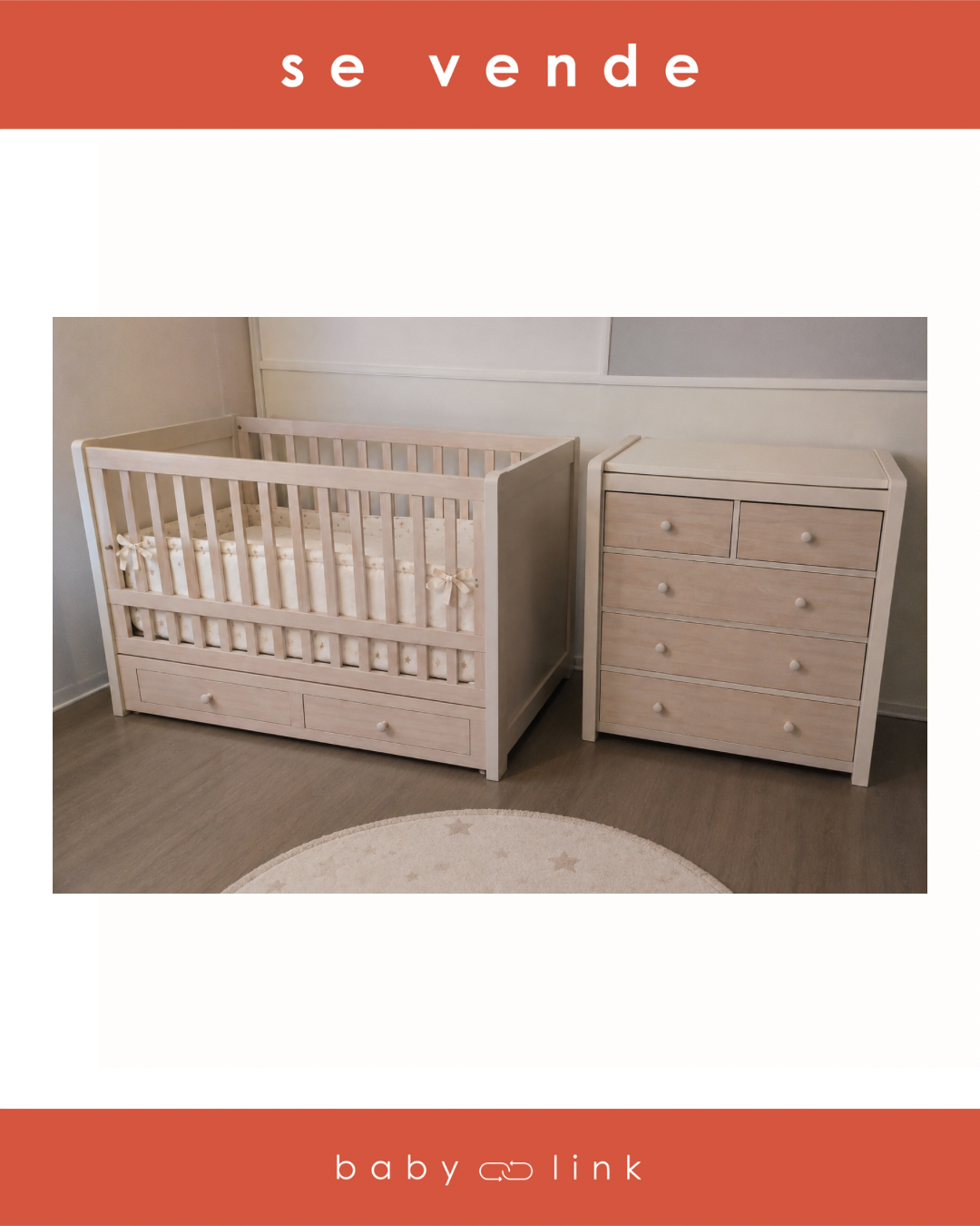 (COD:BB18745) CUNA MADERA + COMODA