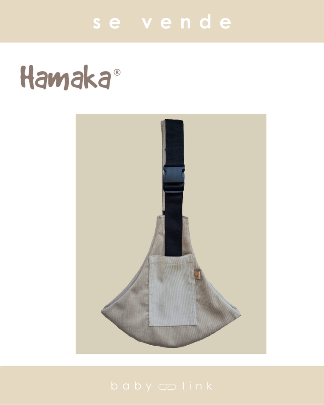(COD:BB18743) PORTA BEBE HAMAKAA