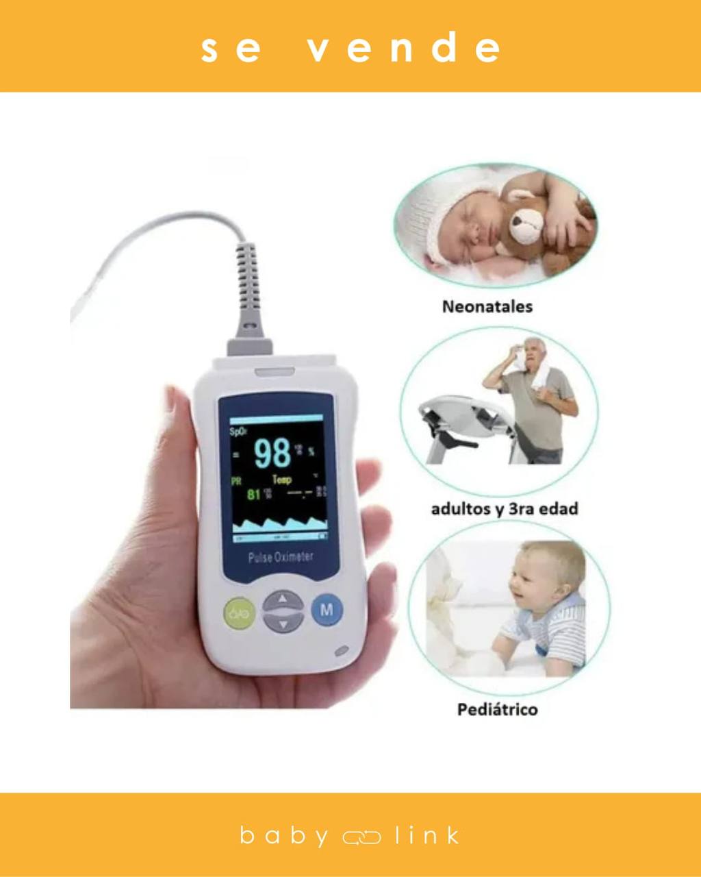 (COD:BB18865) OXÍMETRO CON ADAPTADOR NEONATAL MEDITECH