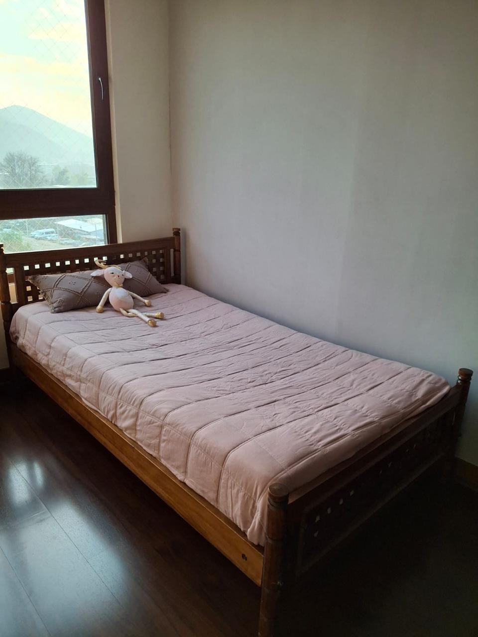 (COD:BB18891) CAMA DE PLAZA Y MEDIA CON RESPALDO TEJIDO + COLCHÓN ROSEN