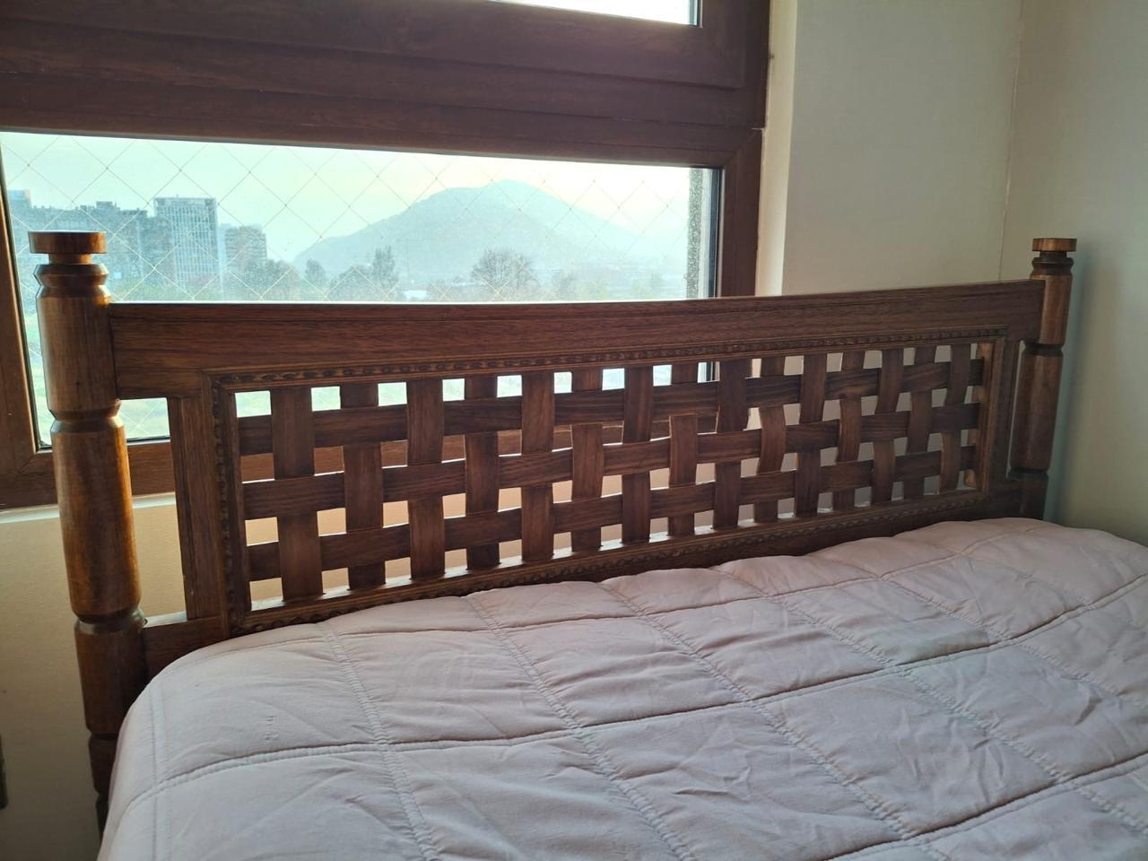 (COD:BB18891) CAMA DE PLAZA Y MEDIA CON RESPALDO TEJIDO + COLCHÓN ROSEN