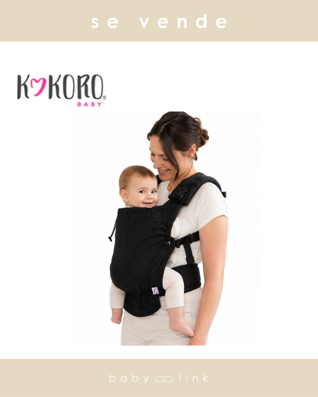 (COD: BB18897) MOCHILA DE PORTEO ERGONÓMICA KOKORO BABY RN