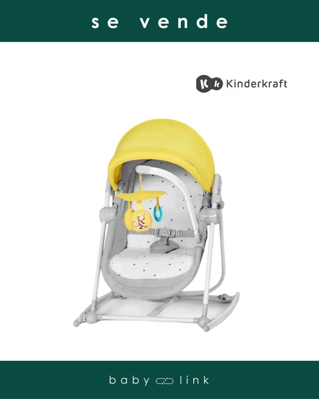 (COD: BB18899) SILLA-MOISÉS MECEDORA KINDERKRAFT UNIMO 5 EN 1
