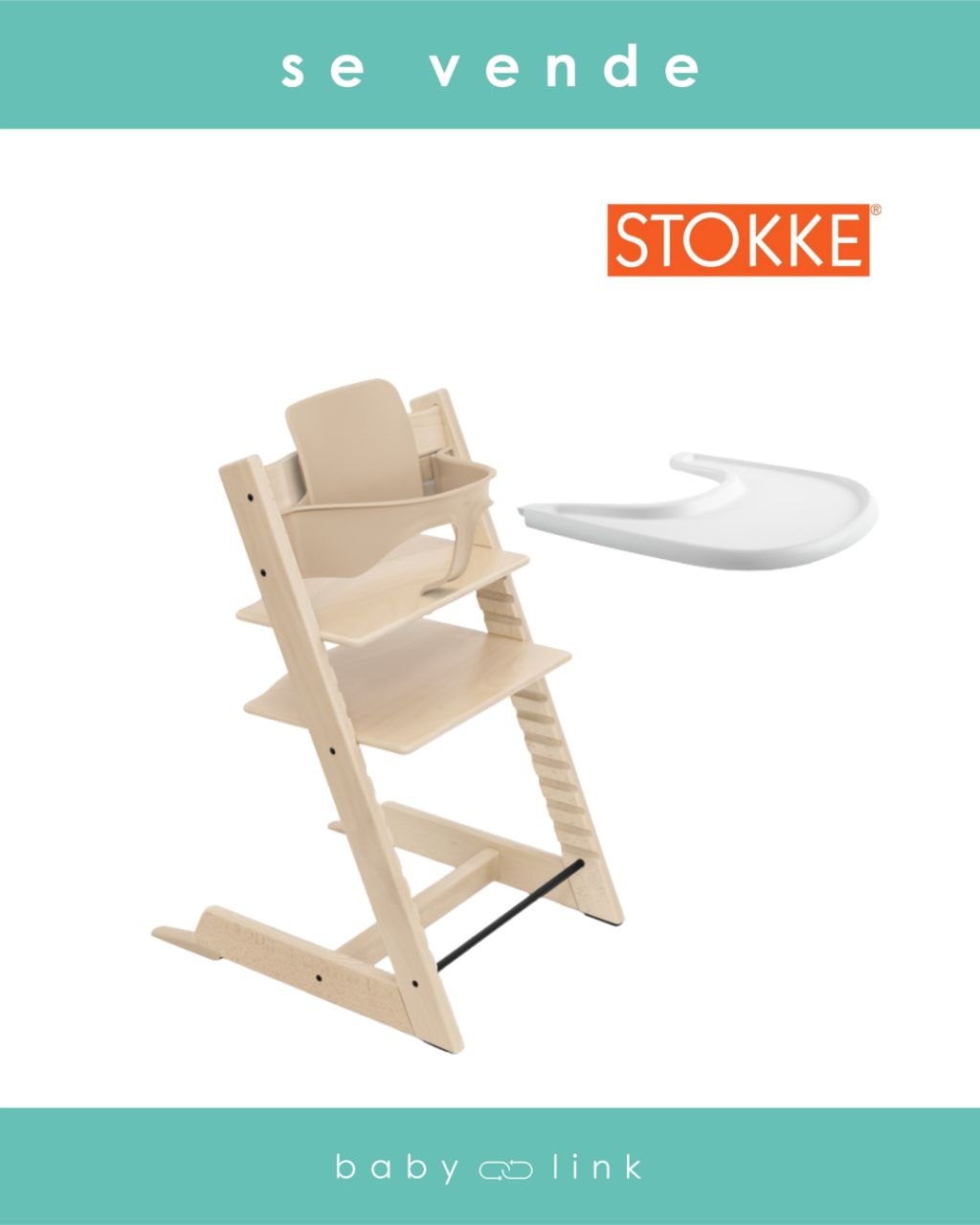 (COD:BB18903) SILLA DE COMER STOKKE TRIPP TRAPP + ACCESORIOS