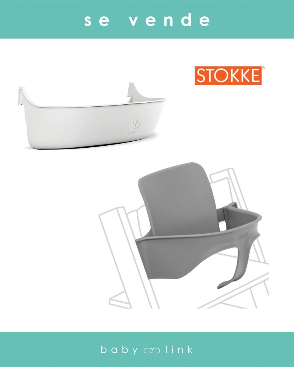 (COD:BB18919) BABY SET STOKKE TRIPP TRAPP + CONTENEDOR