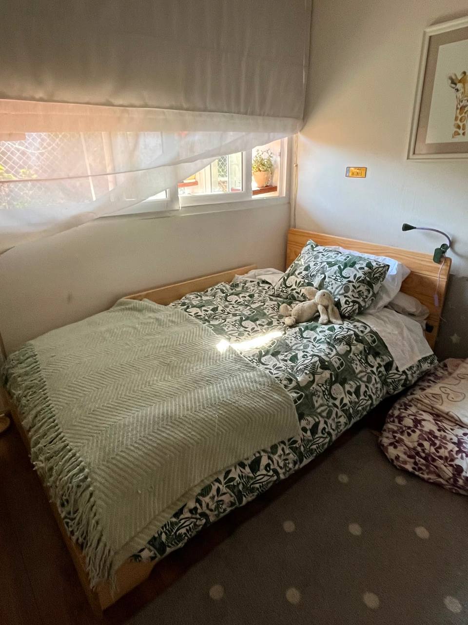 (COD:BB18921) CAMA DE TRANSICIÓN SANTINO MUEBLERÍA 1,5 PLAZAS + COLCHÓN ROSEN