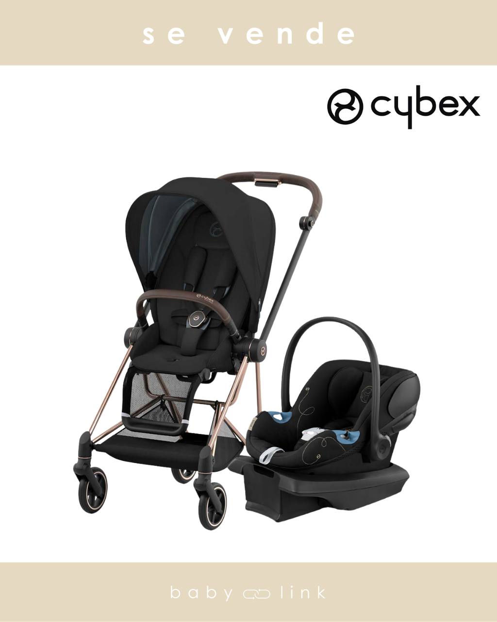 (COD:BB18938) COCHE CYBEX MIOS V4 + ATON G + ADAPTADORES