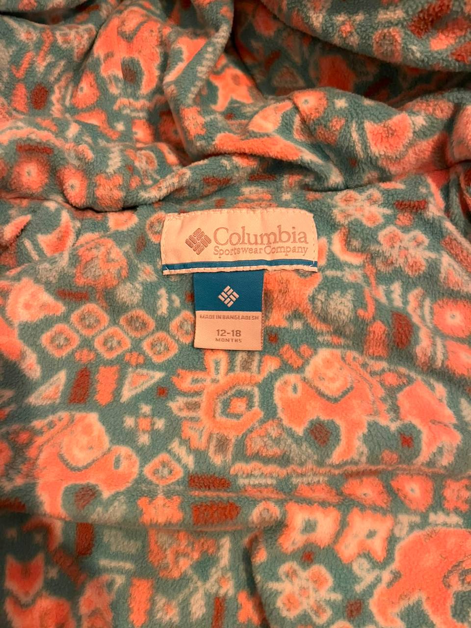 (COD:VI-142) ENTERITO PARKA COLUMBIA TALLA 12-18 M